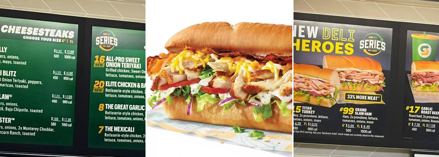 Subway Menu