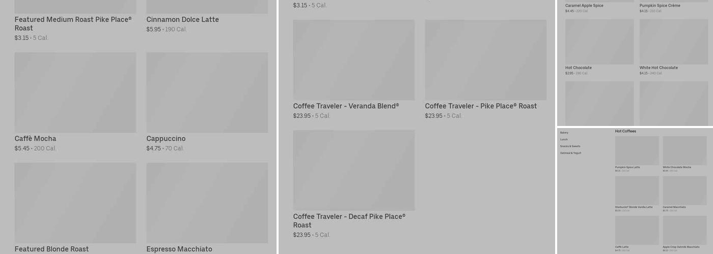 Starbucks Menu