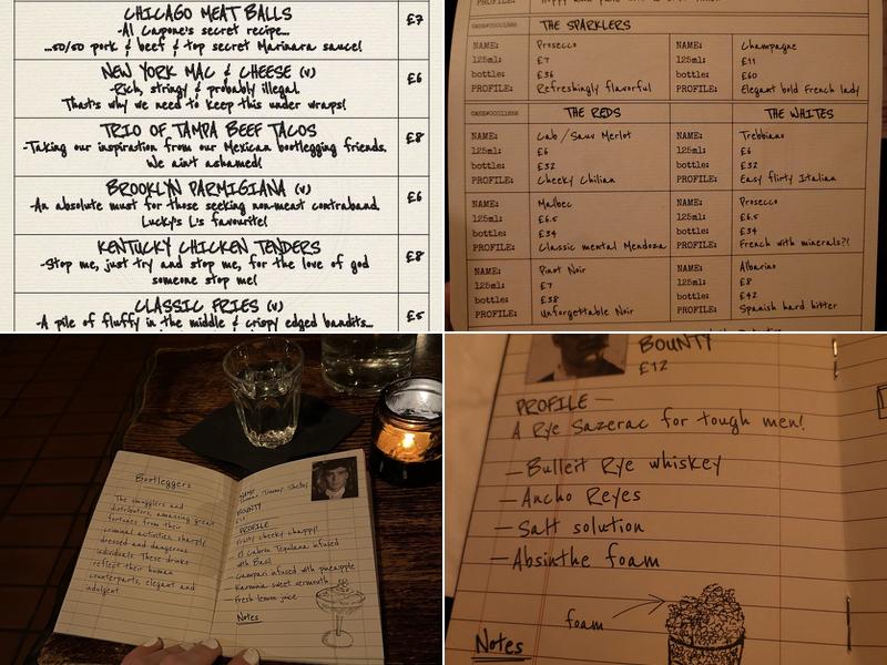 Evans & Peel Detective Agency Menu