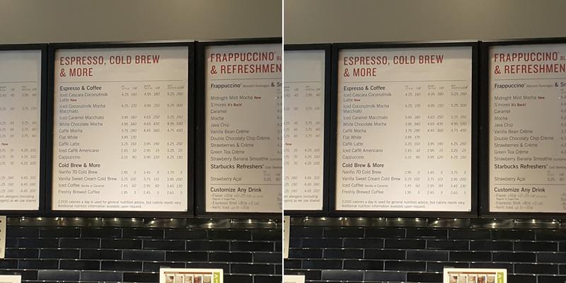 Starbucks Menu