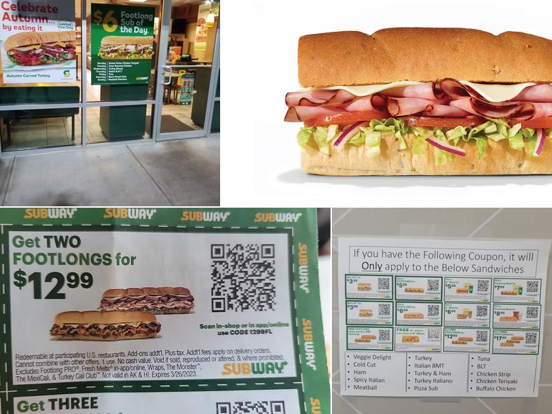 Subway Menu