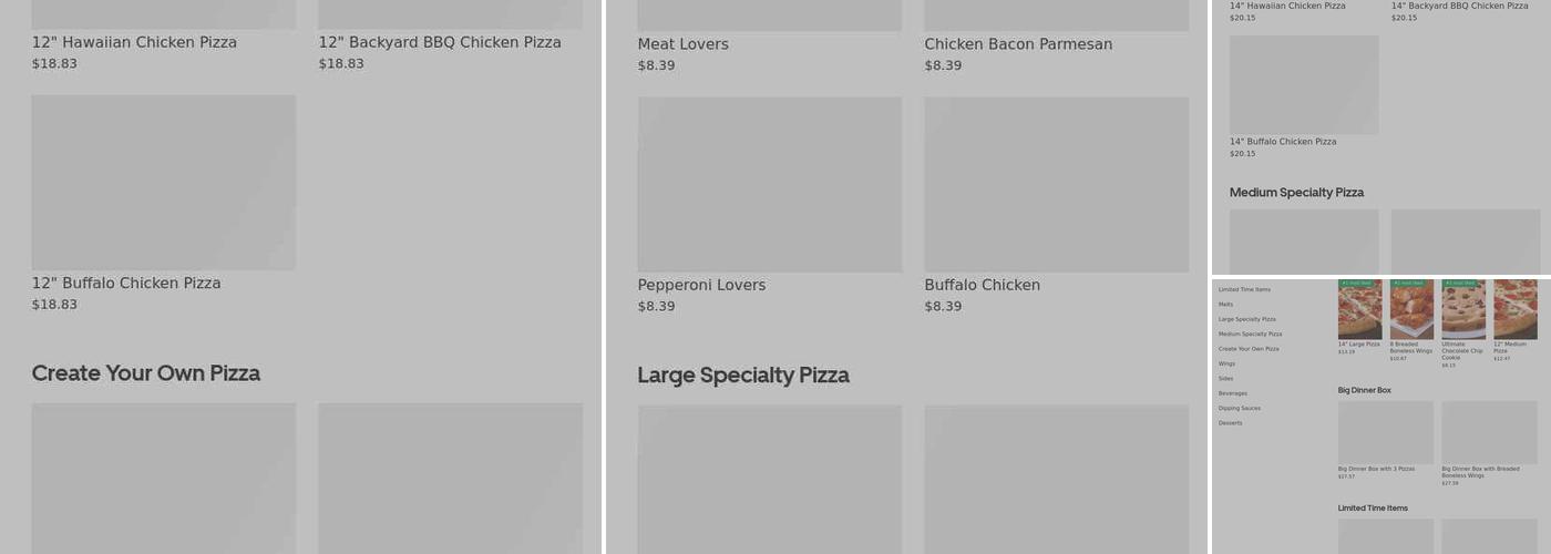 Pizza Hut Menu