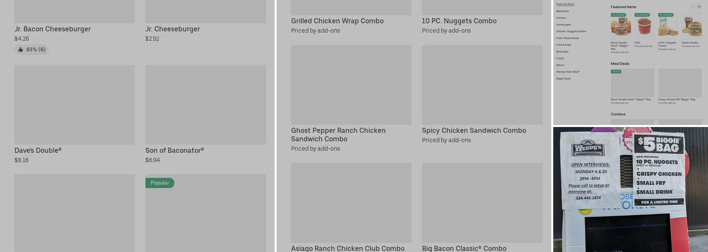 Wendy's Menu