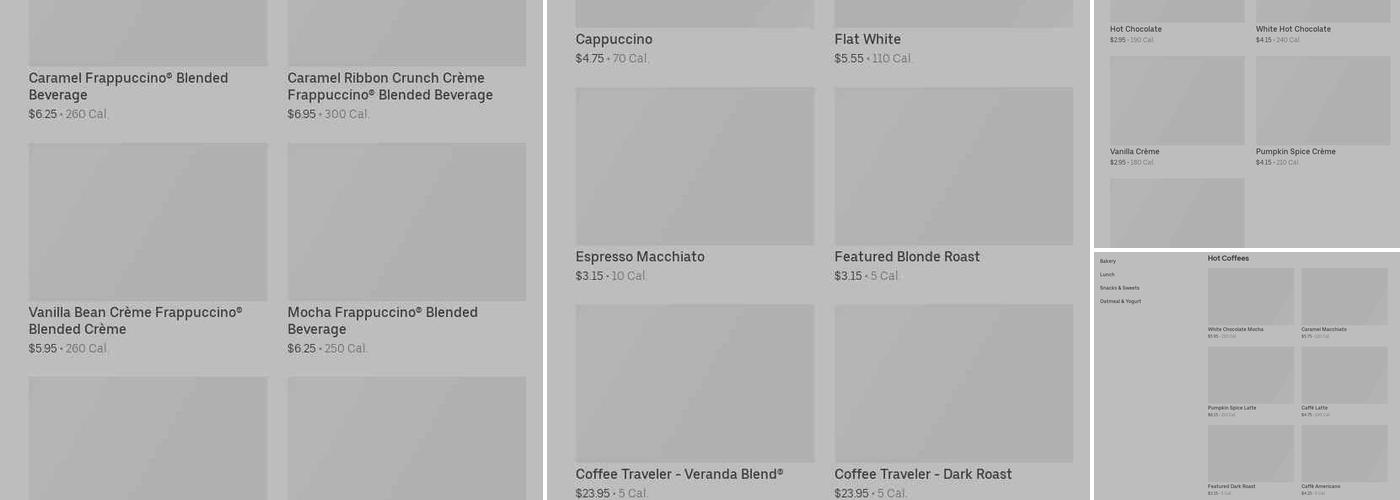 Starbucks Menu