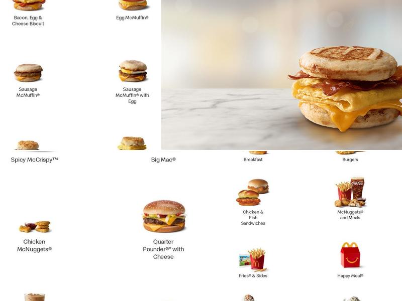 McDonald's Menu