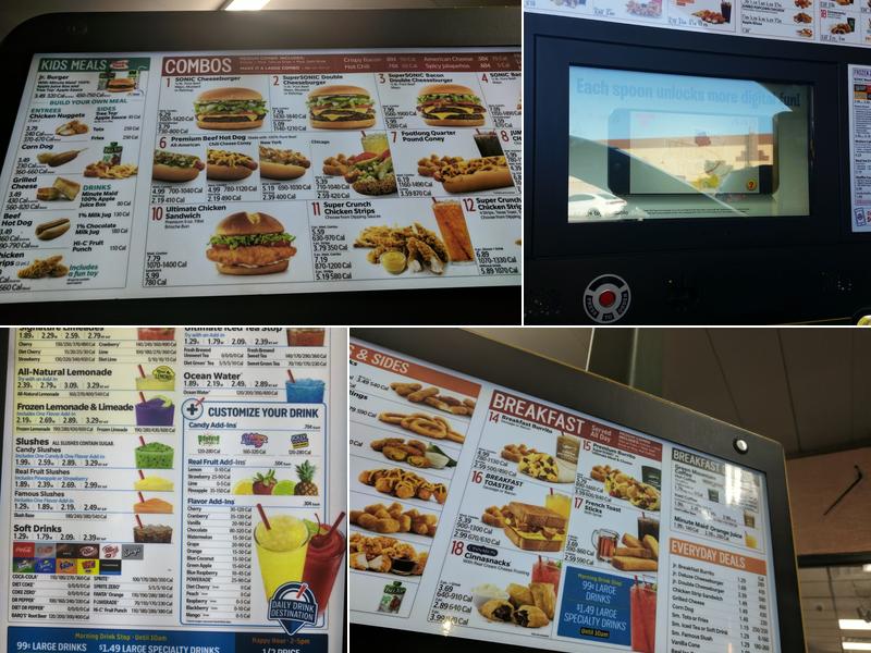 Sonic Drive-In Menu