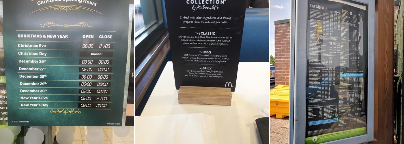 McDonald's Menu