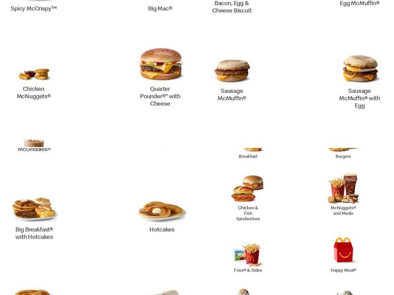 McDonald's Menu