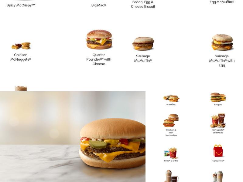 McDonald's Menu