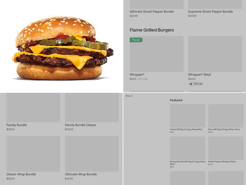 Burger King Menu