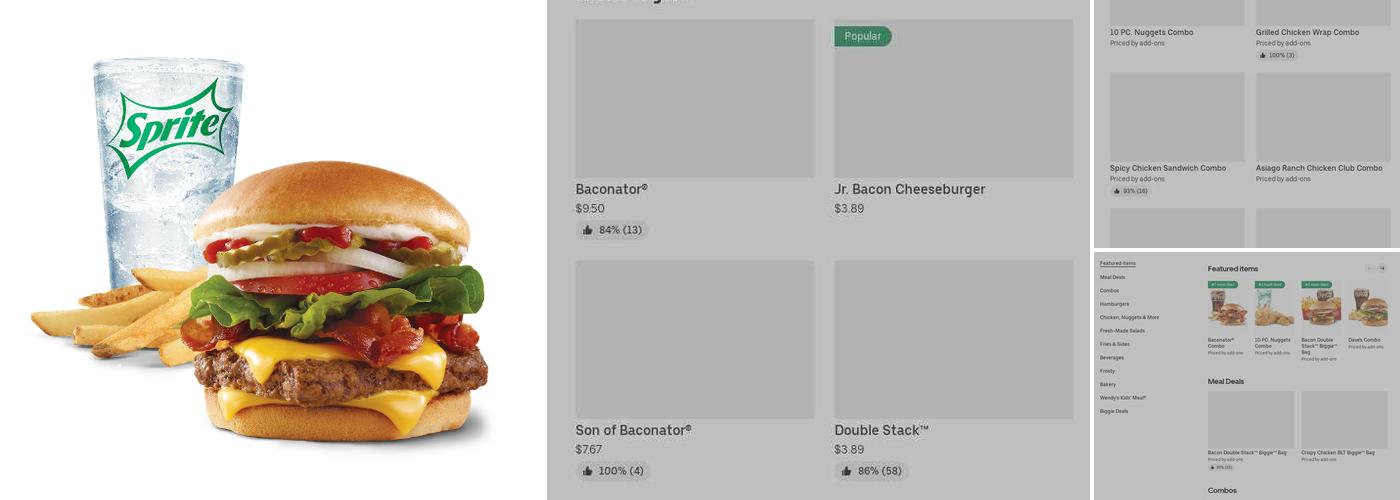 Wendy's Menu