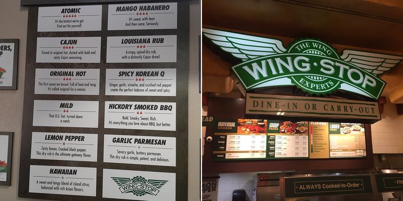 Wingstop Menu