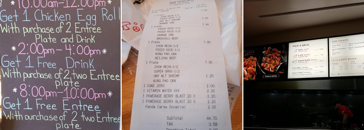 Panda Express Menu