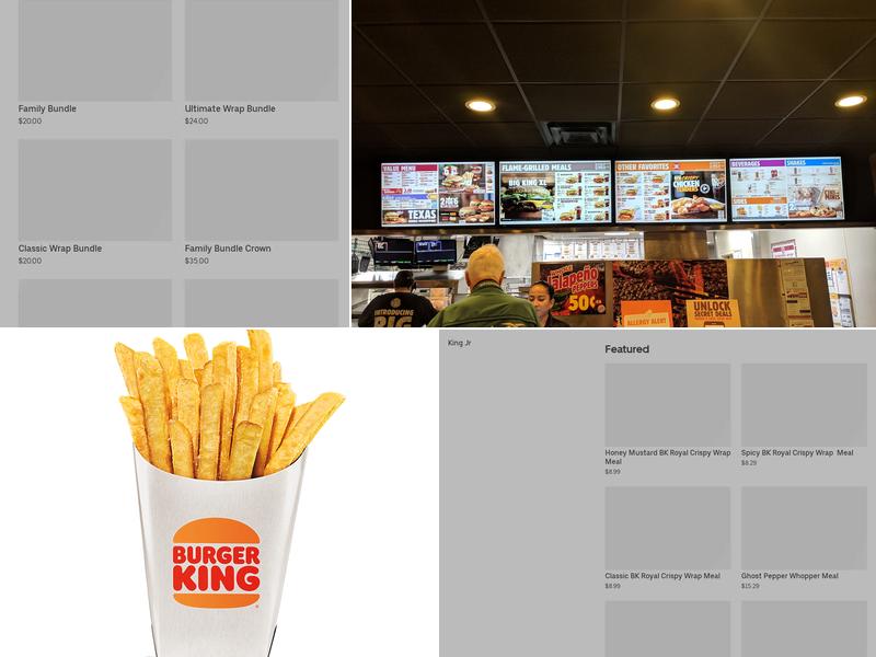 Burger King Menu