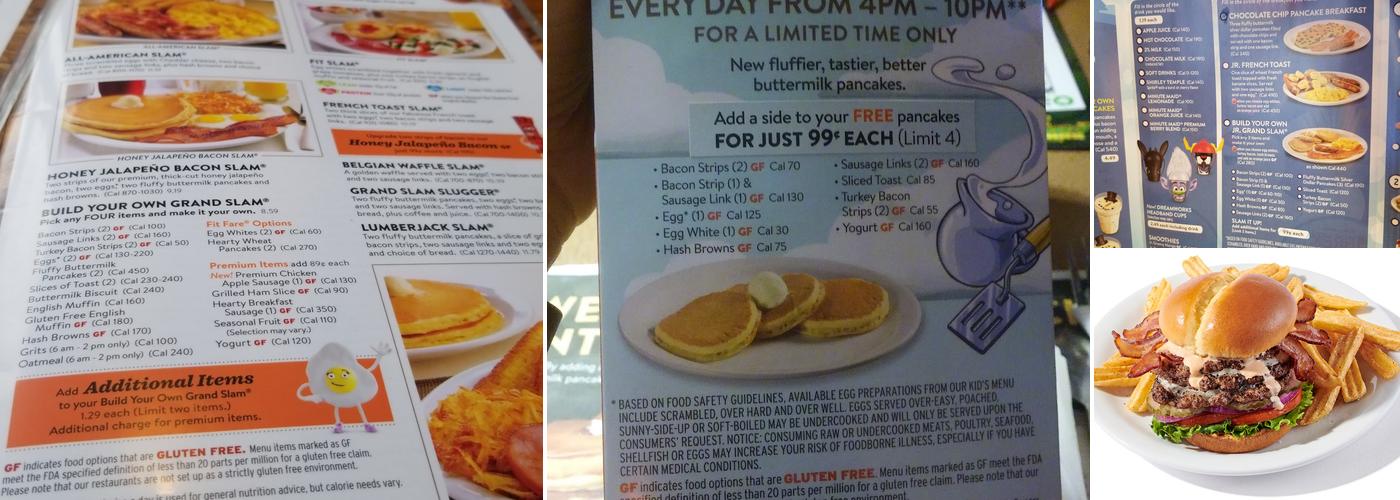 Denny's Restaurant Menu