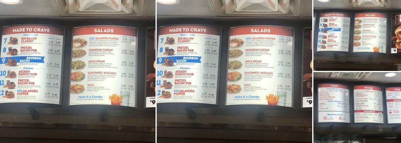 Wendy's Menu
