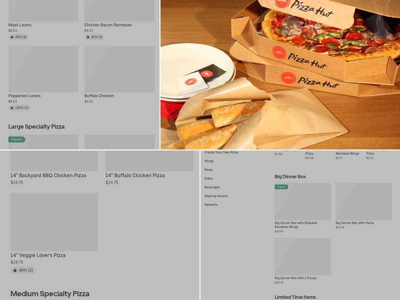 Pizza Hut Menu