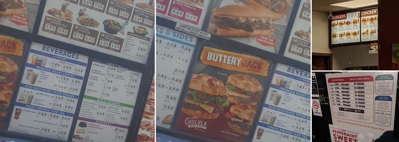 Jack In The Box Menu