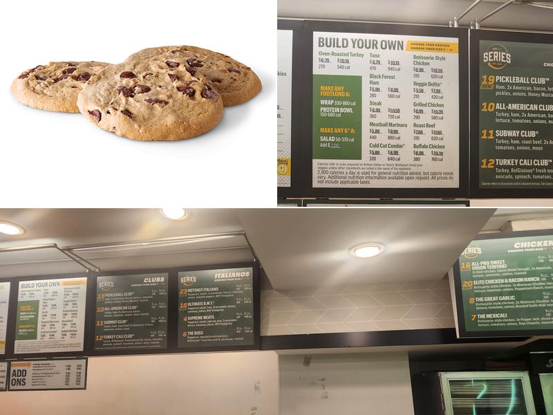 Subway Menu