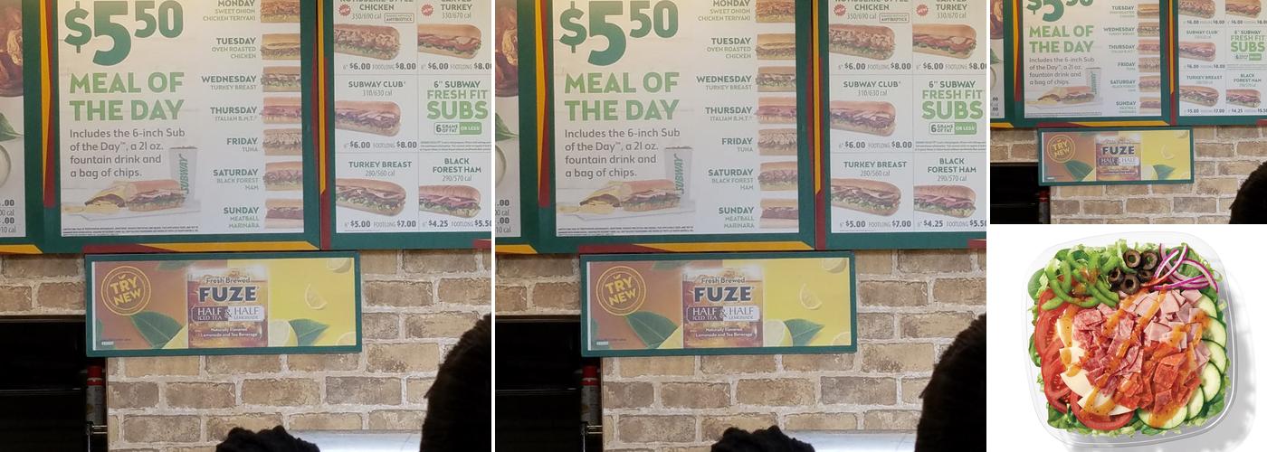 Subway Menu