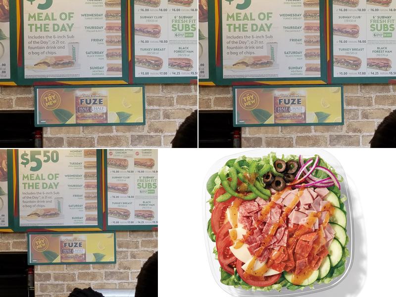 Subway Menu