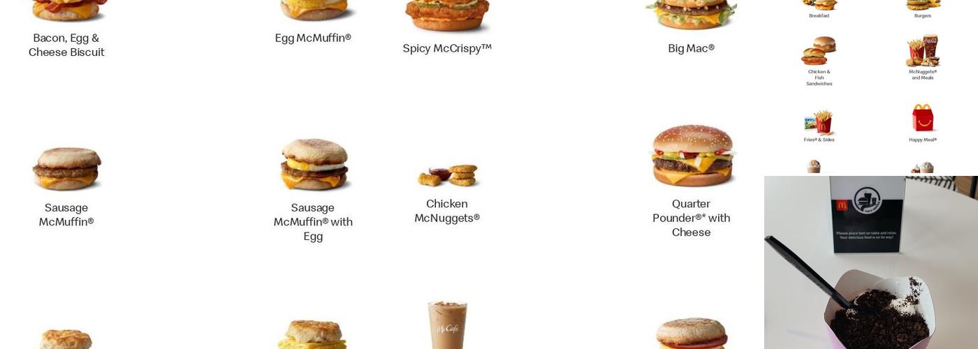 McDonald's Menu