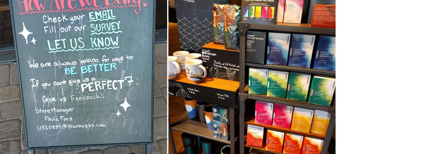 Starbucks Coffee Company Menu