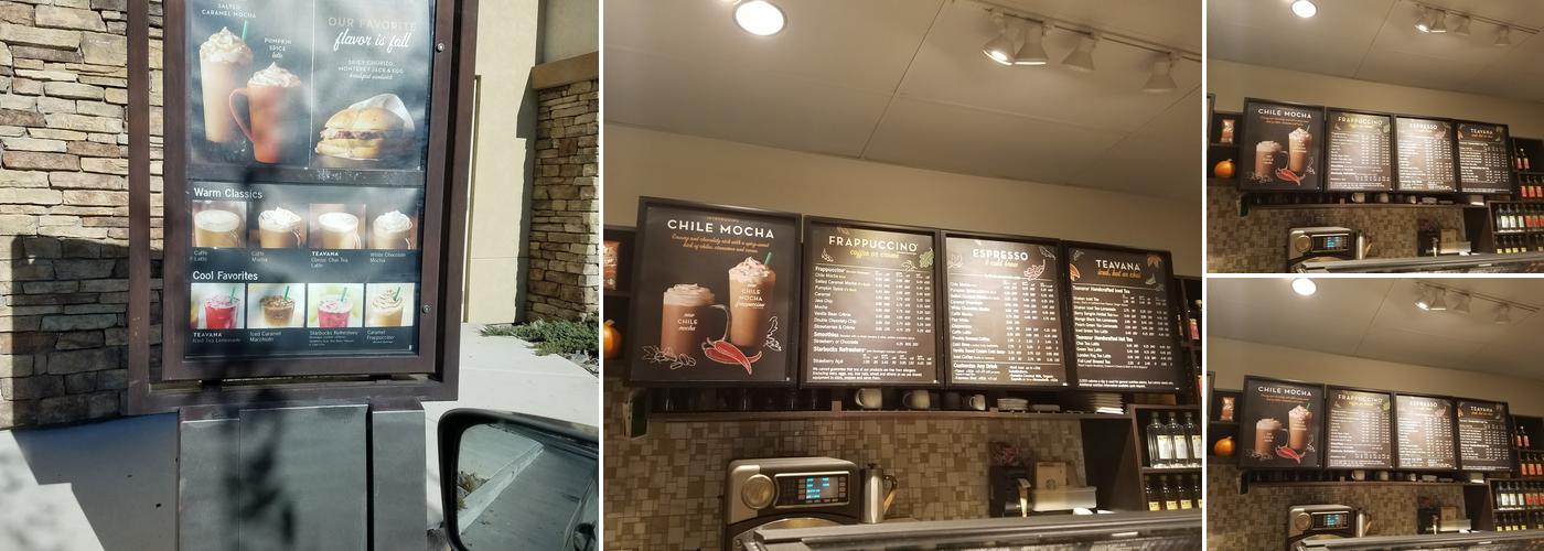 Starbucks Menu