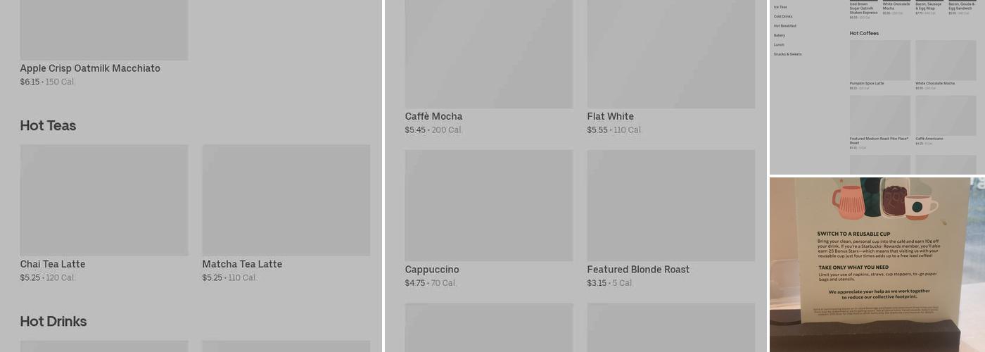 Starbucks Menu