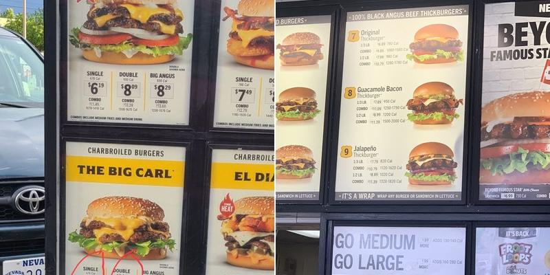 Carl’s Jr. Menu