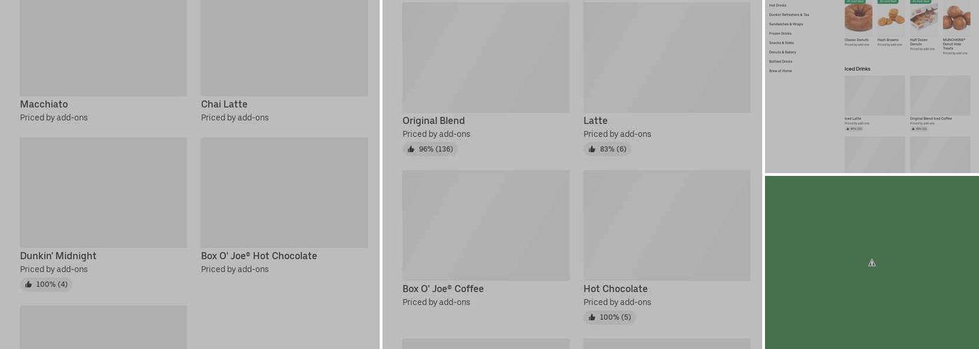 Dunkin' Menu