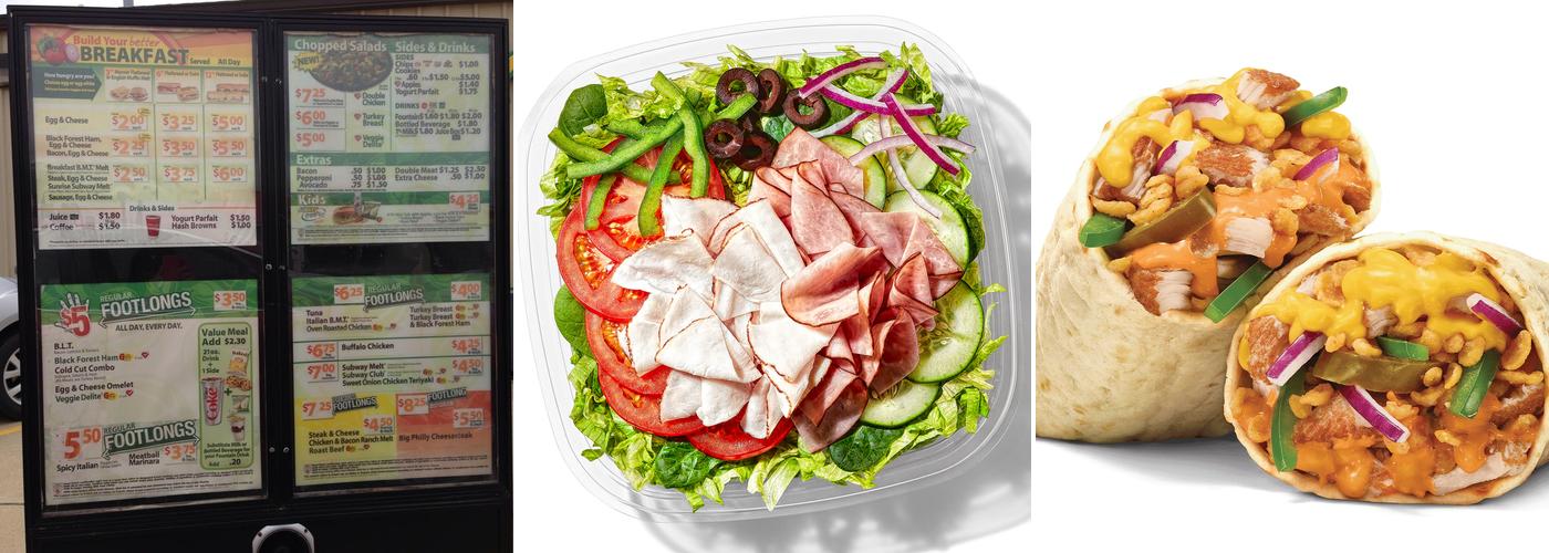 Subway Menu