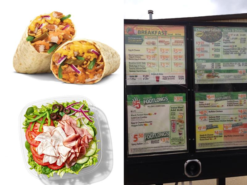 Subway Menu