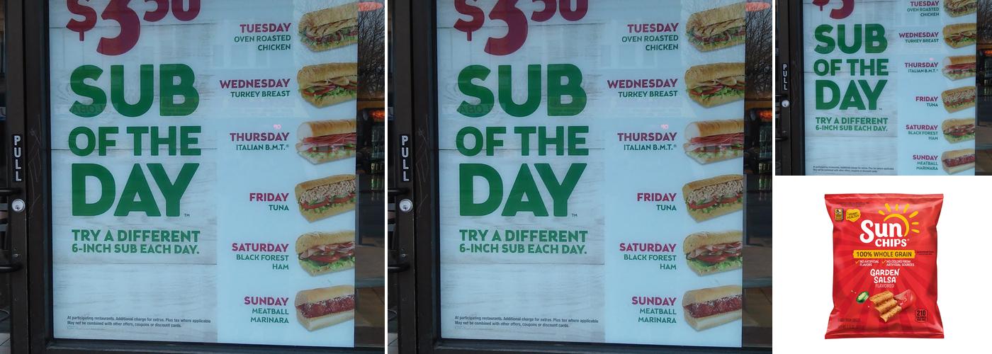 Subway Menu
