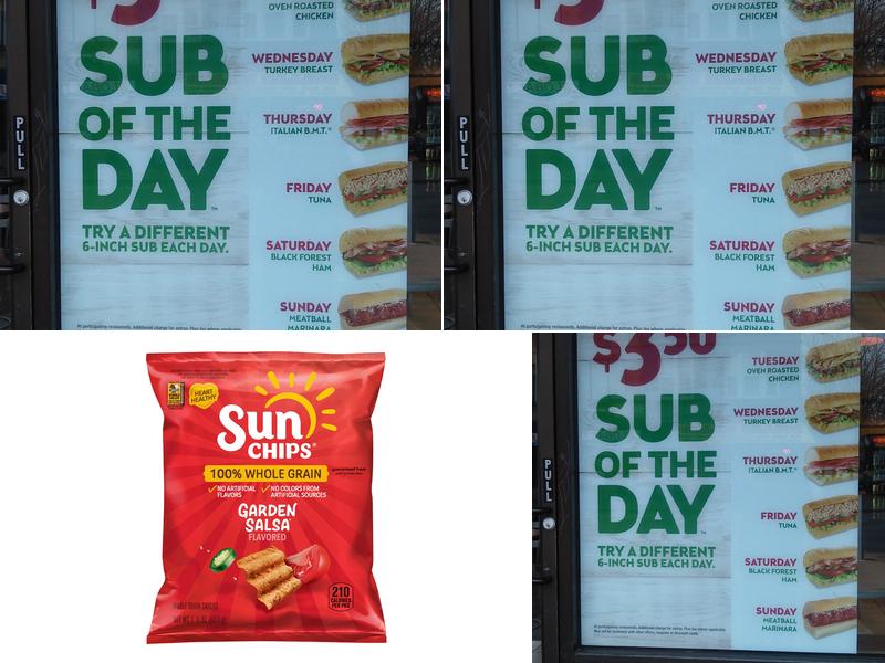 Subway Menu