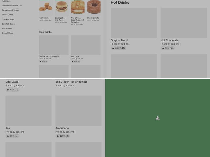 Dunkin' Menu