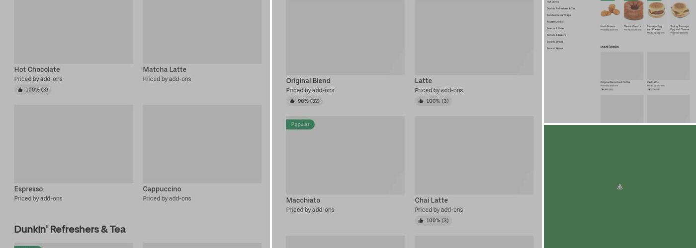 Dunkin' Menu