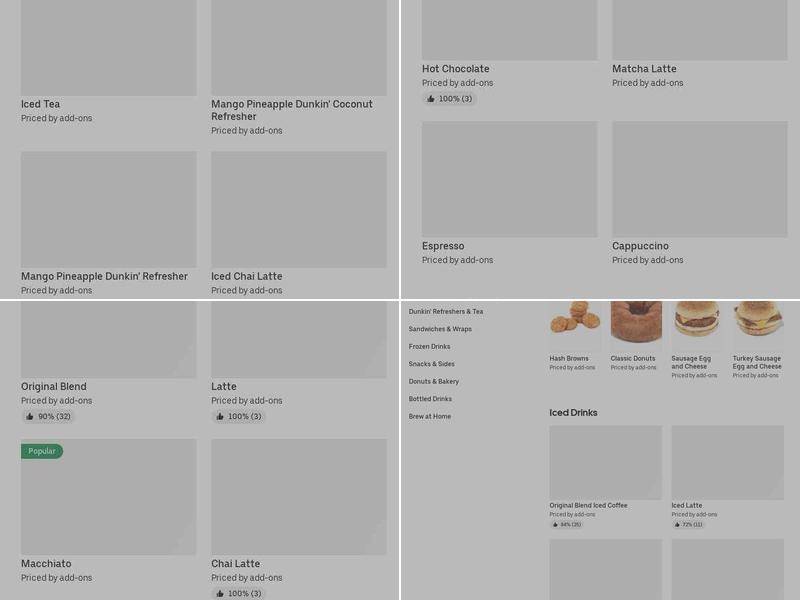 Dunkin' Menu