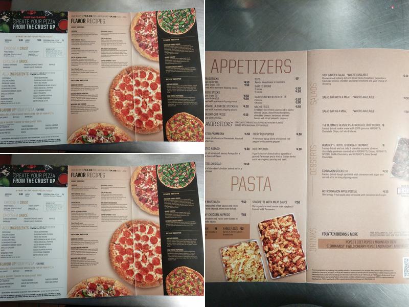 Pizza Hut Menu