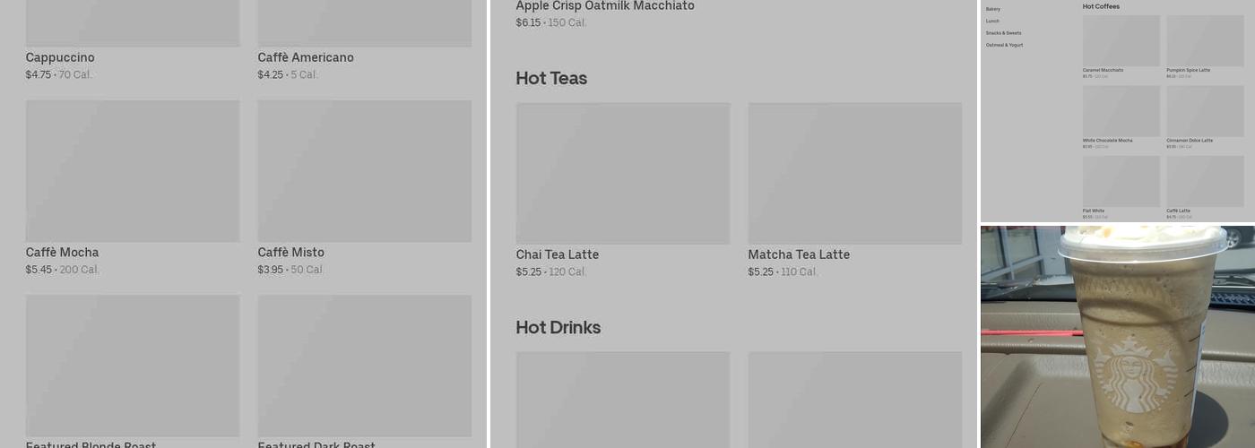 Starbucks Menu