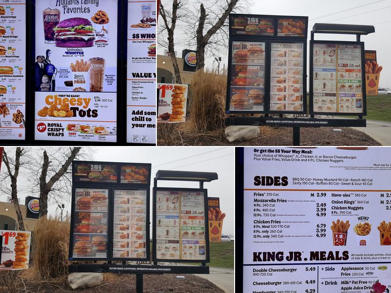 Burger King Menu