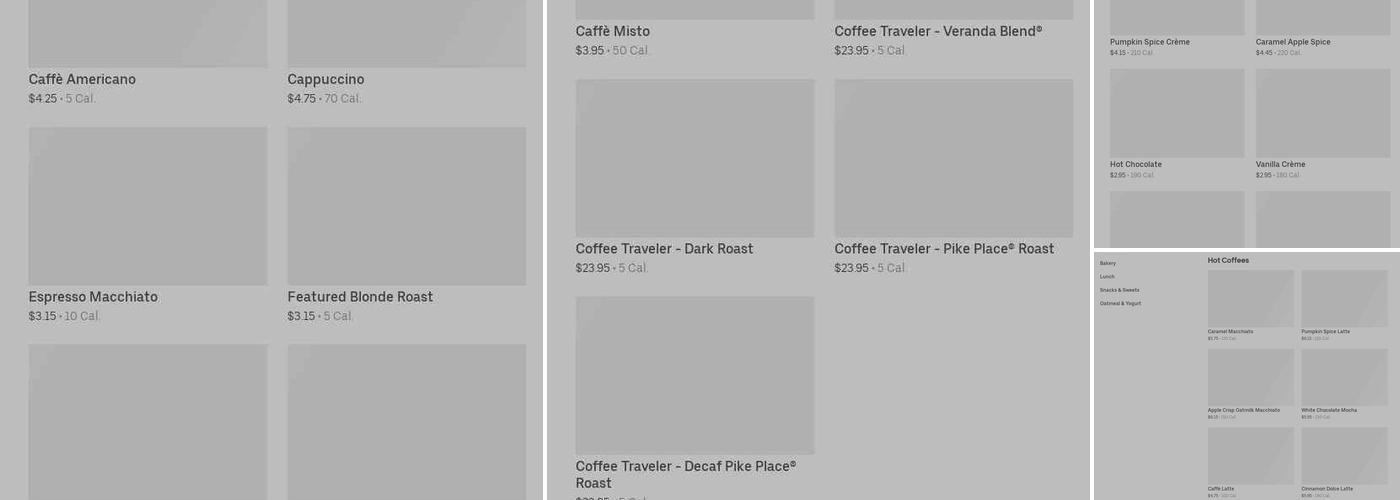 Starbucks Menu