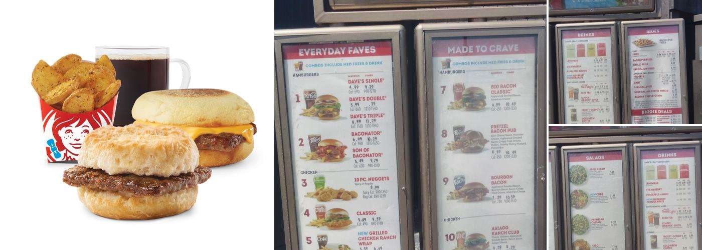 Wendy's Menu