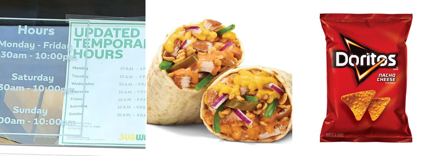 Subway Menu
