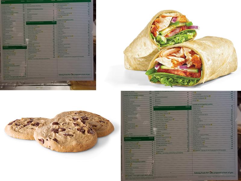 Subway Menu