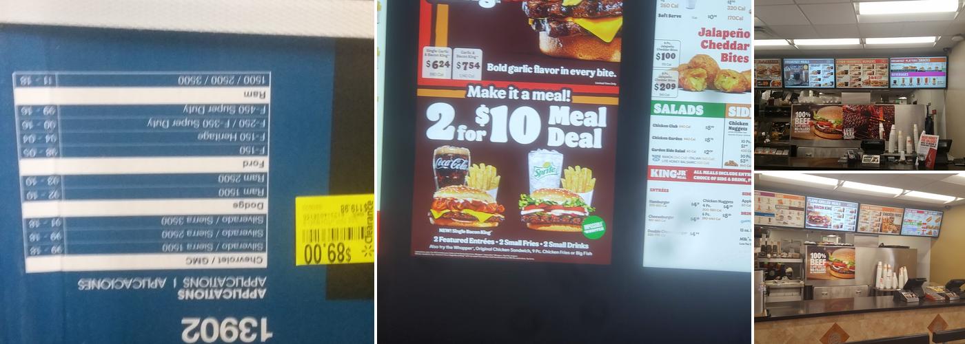 Burger King Menu