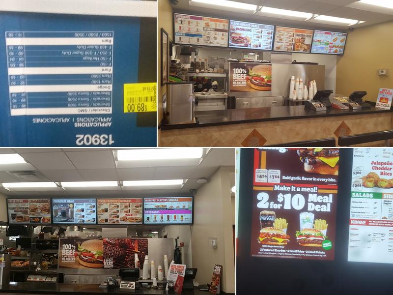 Burger King Menu