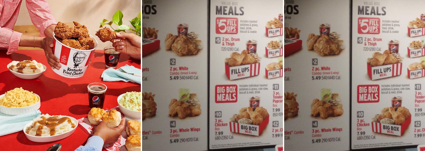 KFC Menu