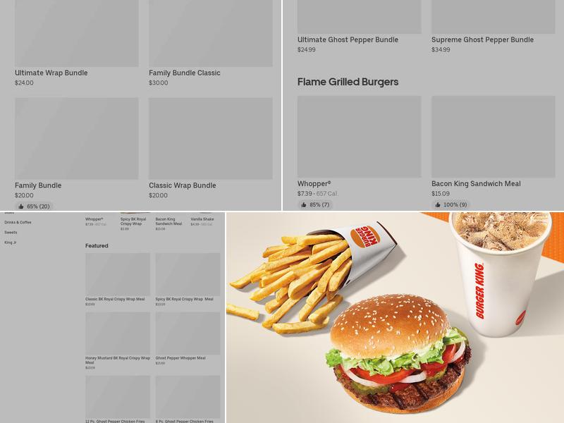 Burger King Menu