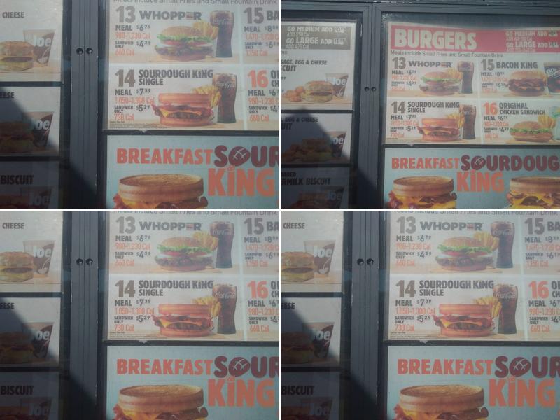 Burger King Menu